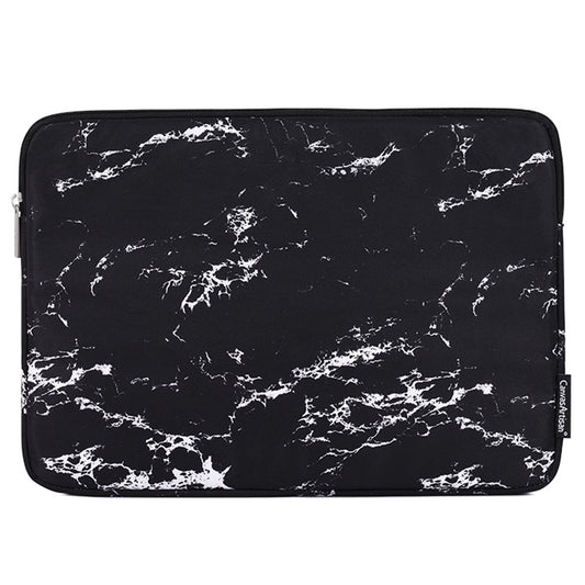 Canvasartisan H32-01 Marble Pattern Sleeve Bag for 13 inch Laptops Anti-Scratch Carry Case Shockproof Notebook Portable Storage Bag - Black