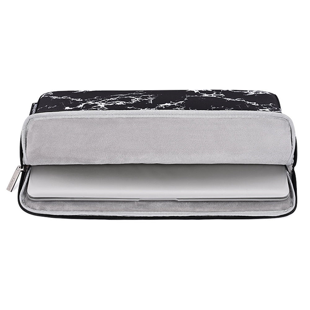 Canvasartisan H32-01 Marble Pattern Sleeve Bag for 13 inch Laptops Anti-Scratch Carry Case Shockproof Notebook Portable Storage Bag - Black