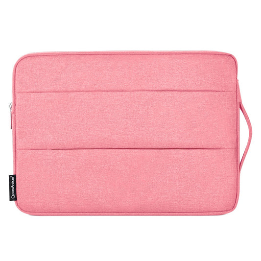 Scratch Resistant Sleeve Bag for 15 inch Laptops Portable Slim Case with Dual Pouch/Handle Strap Notebook Shockproof Carry Case - Pink