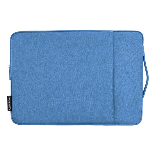 Shockproof Portable Zippered Bag for 13 inch Notebook Storage Sleeve Bag Business Style Laptops Carry Case with Handle Strap - Blue