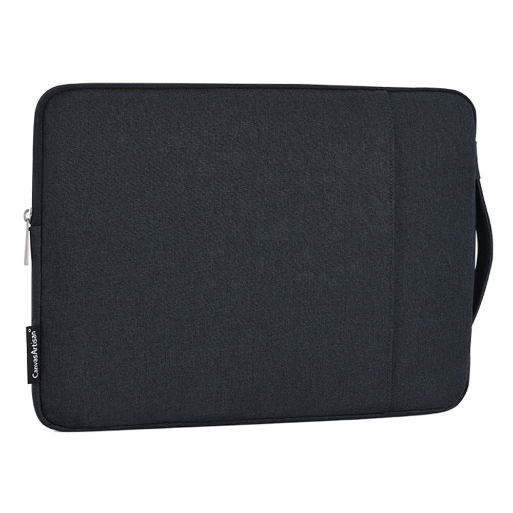 Shockproof Portable Zippered Bag for 13 inch Notebook Storage Sleeve Bag Business Style Laptops Carry Case with Handle Strap - Black
