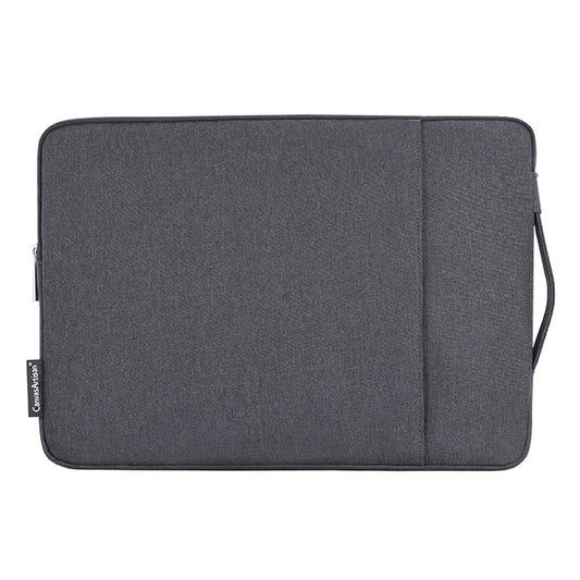 Shockproof Portable Zippered Bag for 13 inch Notebook Storage Sleeve Bag Business Style Laptops Carry Case with Handle Strap - Dark Grey
