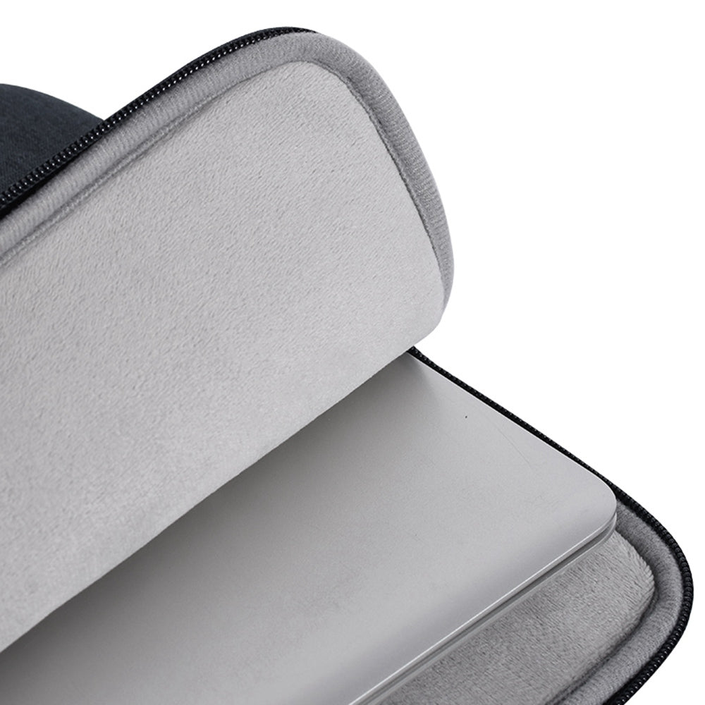 Shockproof Portable Zippered Bag for 13 inch Notebook Storage Sleeve Bag Business Style Laptops Carry Case with Handle Strap - Dark Grey