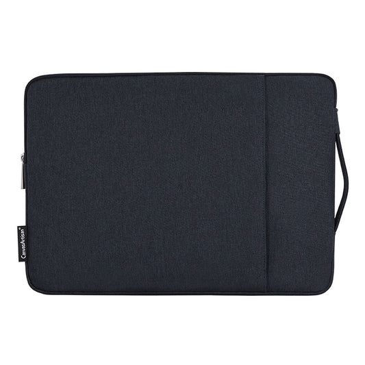 Shockproof Portable Sleeve Bag for 15 inch Laptops Zippered Storage Bag Business Style Notebook Carry Case with Handle Strap - Navy Blue