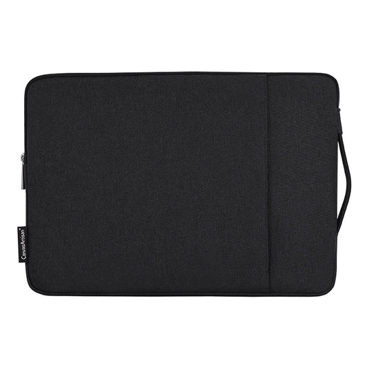 Canvasartisan L25-89 Business Style Scratch Resistant Carry Case for 12 inch Laptops Shockproof Notebook Sleeve Bag with Handle Strap - Black