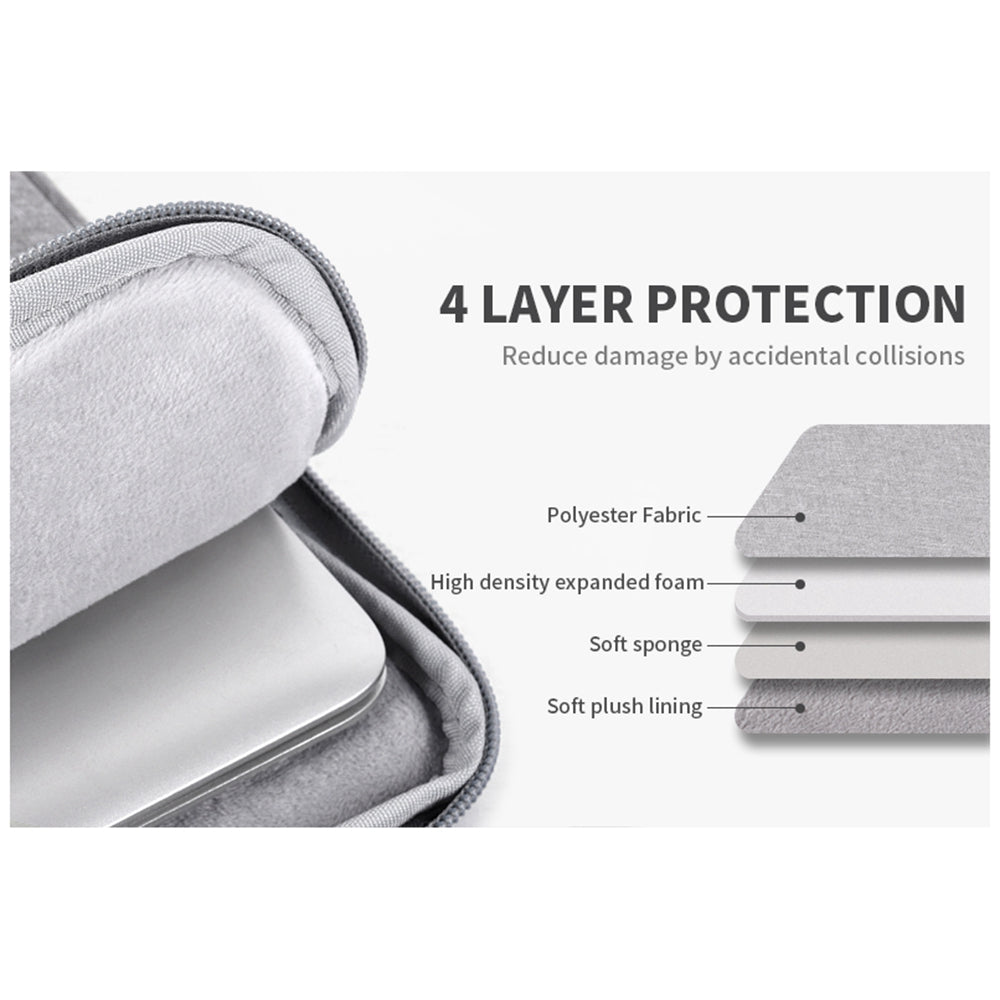 Canvasartisan L25-53 Shockproof Sleeve Bag for 12 inch Notebook Protector Scratch Resistant Business Style Laptops Carry Case - Navy Blue