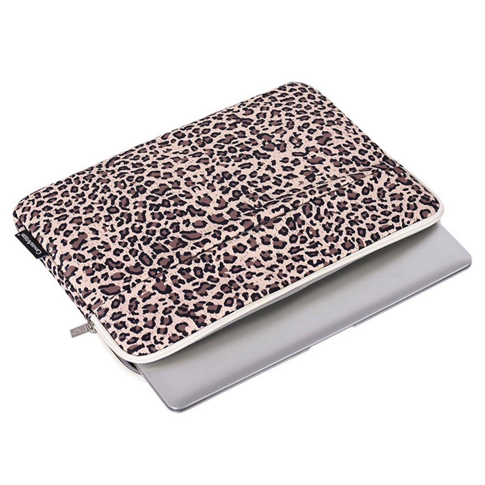 Canvasartisan H31-11 Portable Carry Case for 13-inch Laptops Shockproof Sleeve Bag Leopard Printed Water Resistant Slim Bag - Pink