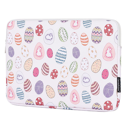 G52-01 Waterproof PU Leather + Soft Lining Patterned Laptop Protective Sleeve Bag for 11-inch Notebook