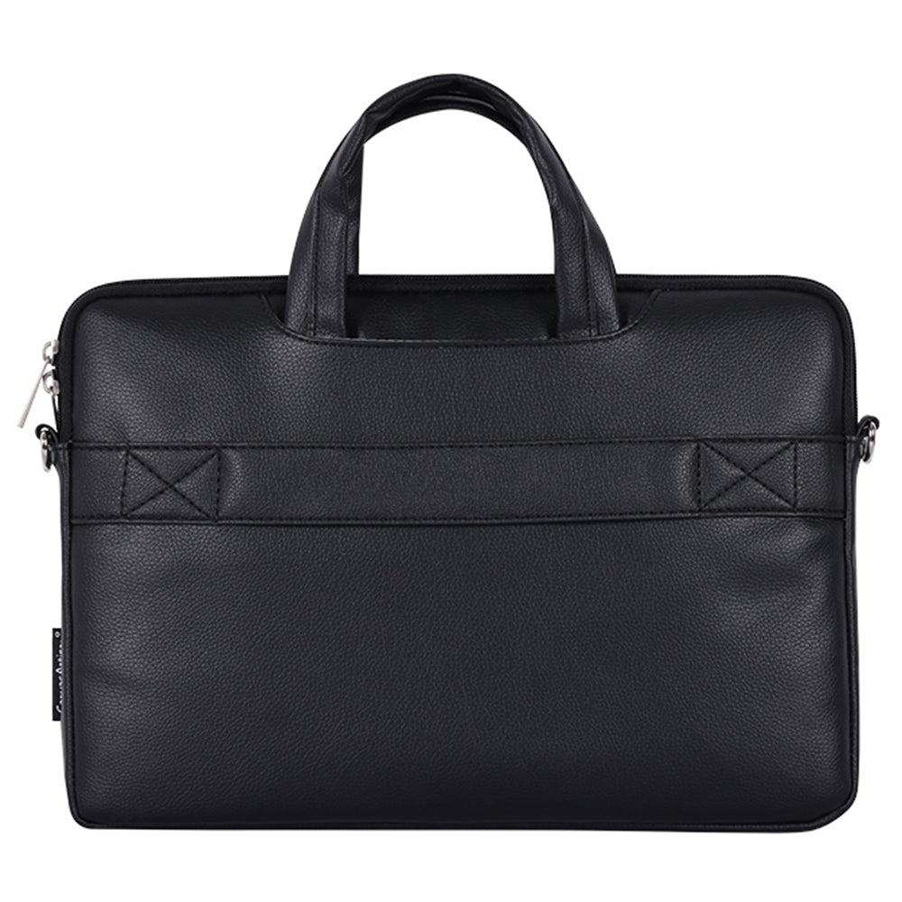 14inch Laptop Zebra Pattern Shoulder Bag Wear-resistant PU Leather Notebook Computer Case Sleeve