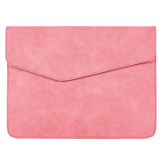 Canvasartisan EL11-03 Laptop Bag 13 Inch Business Envelope Computer Bag Flip Type Notebook Sleeve Case - Pink