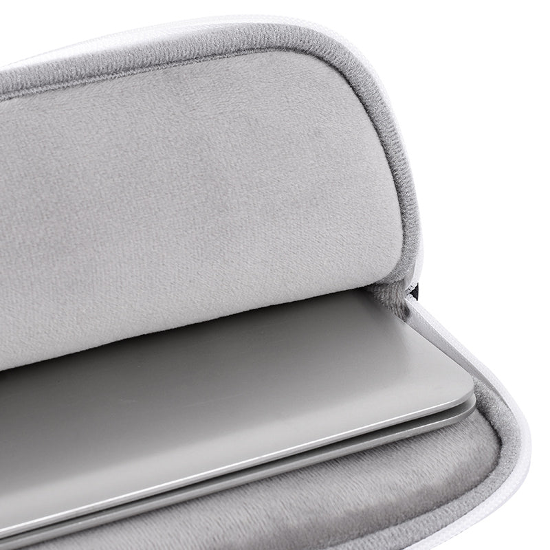 for 13-inch Notebook Polyester Surface Cow Grain Patterned Laptop Protective Sleeve Bag with Small Bag Storage Bag Set Laptop Accessory