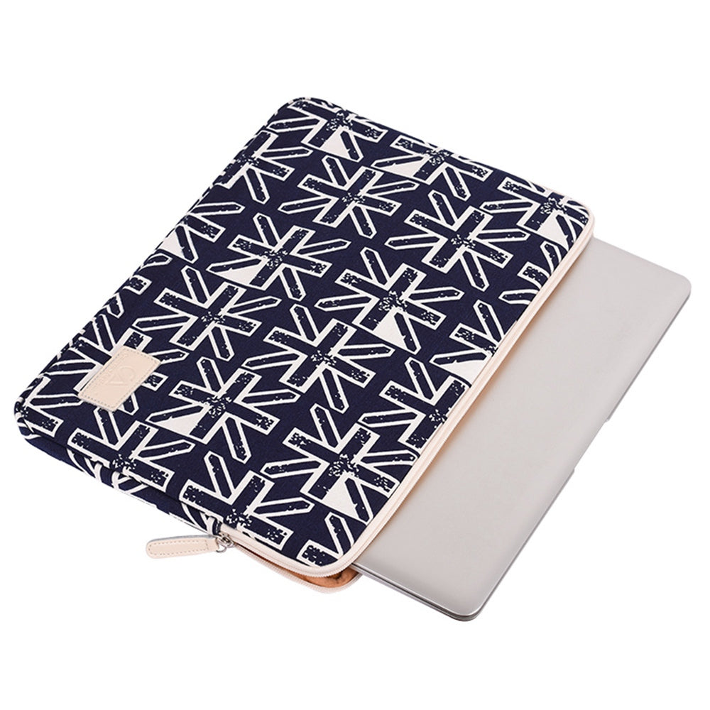 T51 Portable Carry Case for 15-inch Laptops Shockproof Storage Bag Digital Printing Pattern Canvas Sleeve Bag