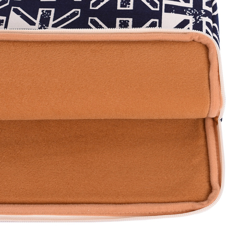 T51 Portable Carry Case for 15-inch Laptops Shockproof Storage Bag Digital Printing Pattern Canvas Sleeve Bag