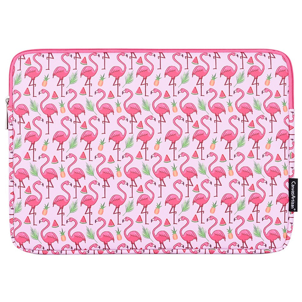 G58-01 Portable Slim Case for 15-inch Laptops Pattern Printed Sleeve Bag Shockproof PU Leather Carry Case