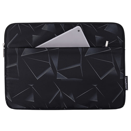 H6-11 Triangle Geometric Printed Carry Case for 11-inch Laptops Portable Sleeve Bag with Outer Pouch Shockproof Storage Bag