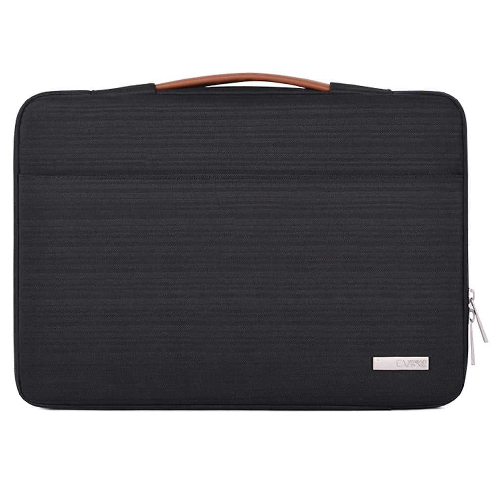 Canvasartian K28-05 13-inch Waterproof Laptop Protective Bag Notebook Handbag with Front Pocket - Grey