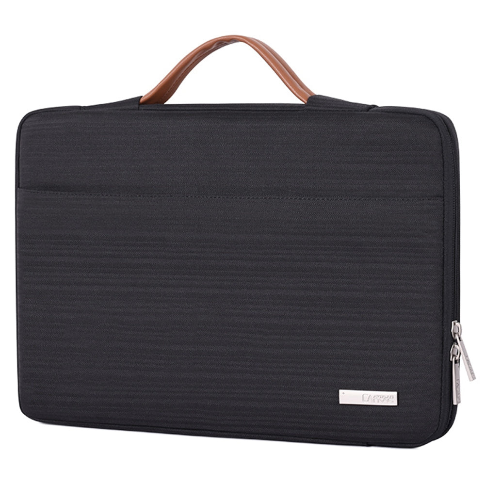 Canvasartian K28-05 13-inch Waterproof Laptop Protective Bag Notebook Handbag with Front Pocket - Grey