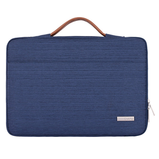 Canvasartian K28-05 13-inch Waterproof Laptop Protective Bag Notebook Handbag with Front Pocket - Blue
