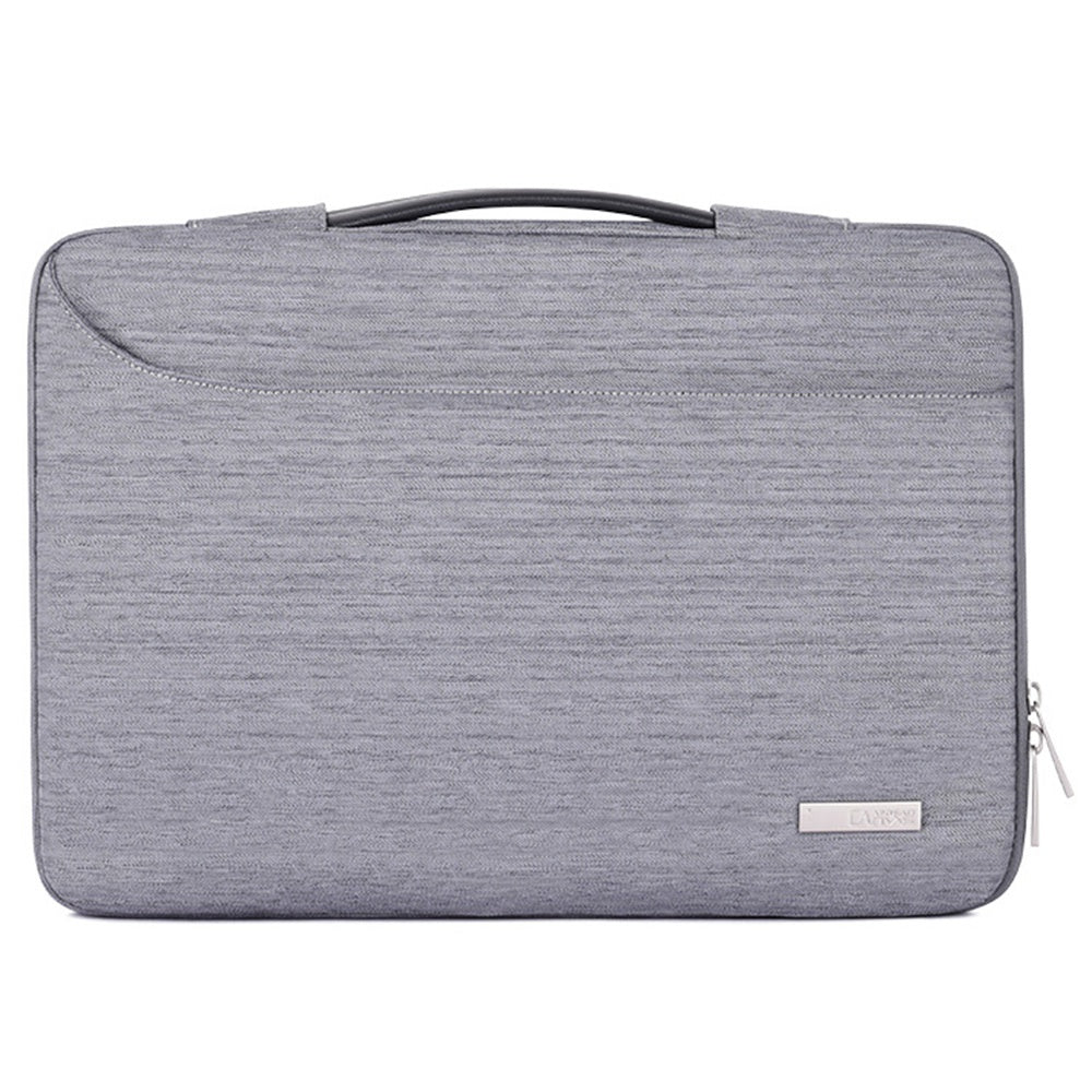 Canvasartisan K28-22 13-inch Business Style Notebook Handbag Laptop Protective Bag with Front Pocket - Light Green