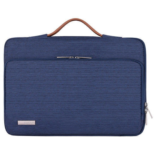 Canvasartisan K28-21 13-inch Laptop Protective Bag Shockproof Notebook Handbag with Horizontal Zipper Pocket - Blue