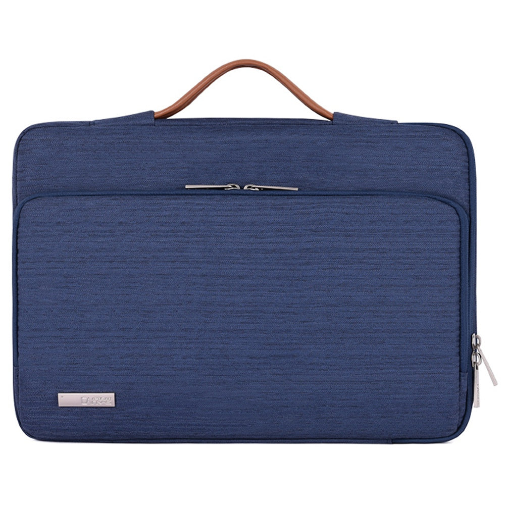 Canvasartisan K28-21 15-inch Laptop Briefcase Protective Bag Notebook Handbag with Horizontal Zipper Pocket - Blue