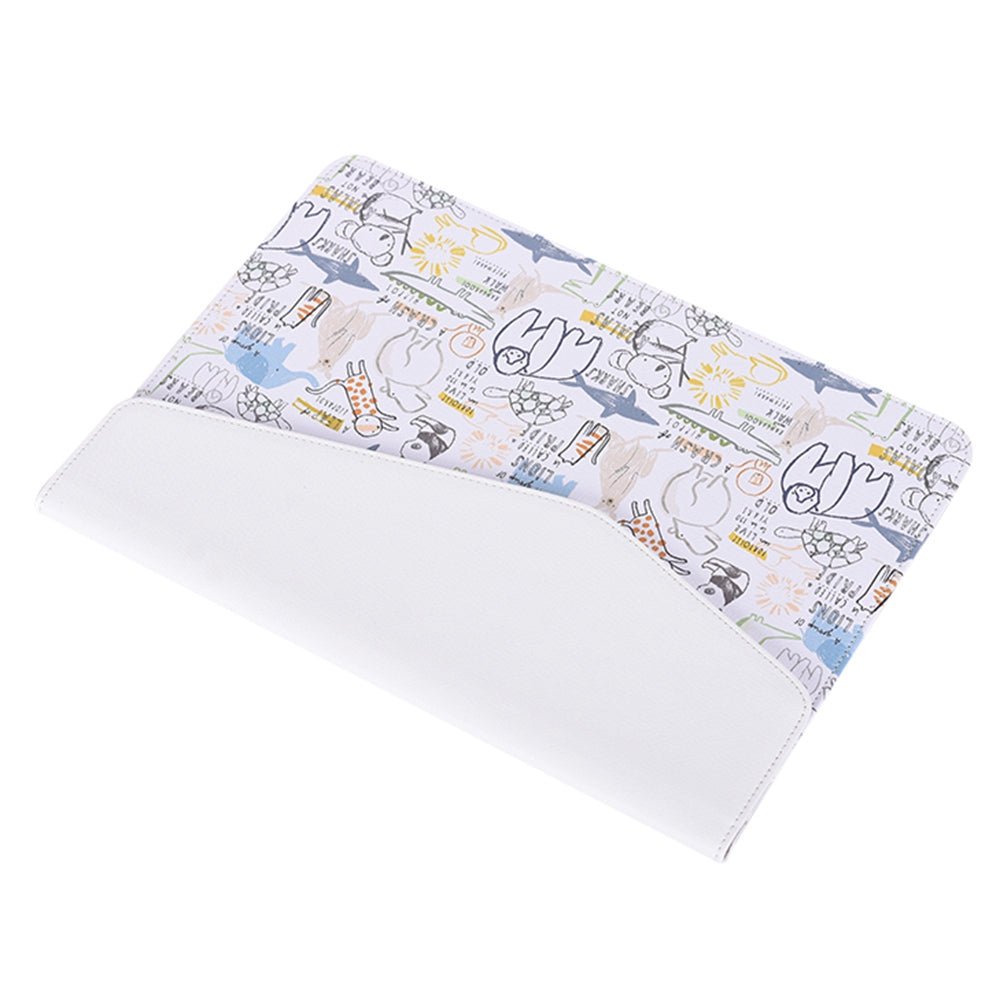 E50-13 14-inch Notebook Case Animals Pattern Printing Magnetic Flap Envelope Laptop Sleeve