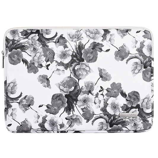G1-01 Flower Pattern Printed Sleeve Bag for 11-inch Laptops Portable PU Leather Carry Case Shockproof Storage Bag