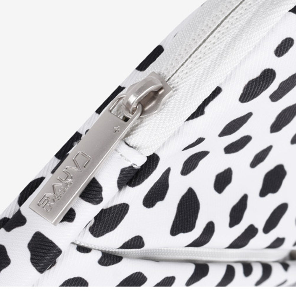 Cow Pattern Shockproof Sleeve Bag for 15inch Laptops Anti-scratch Carry Case with 3 Outer Pouches