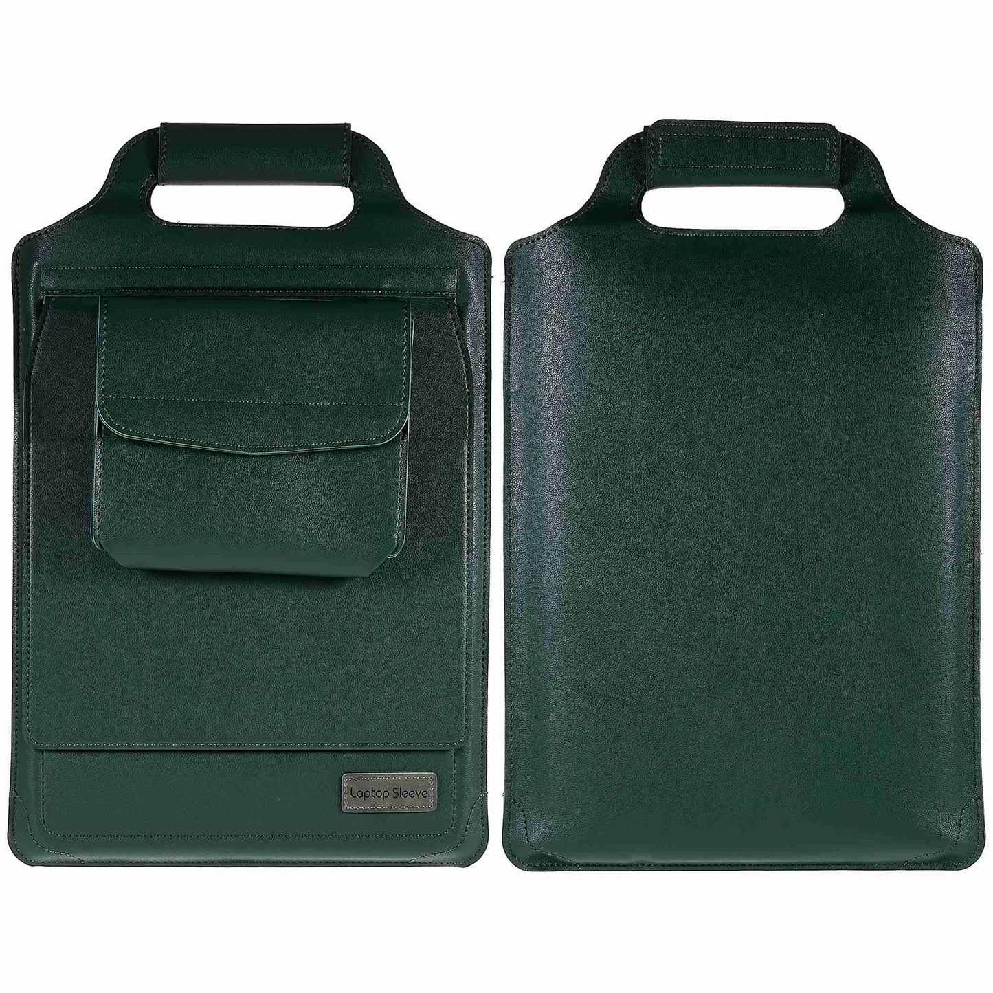 13-14 inch Laptop Sleeve Case Computer Shock Resistant Bag Carrying Case with Adjustable Stand - Green