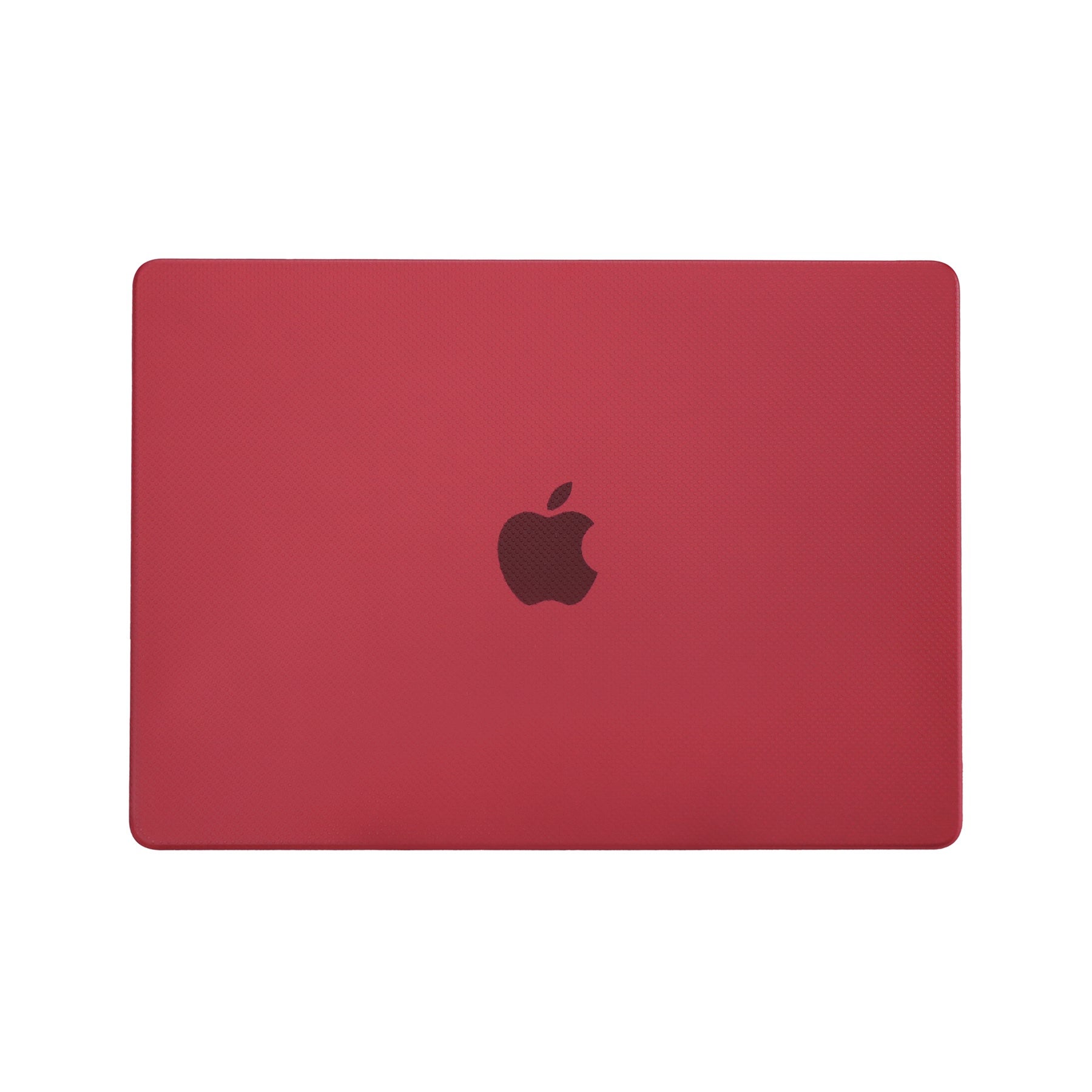 For MacBook Pro 14 inch (2021) A2442 Anti-Fingerprint Dot Texture Hard Laptop Cover Hardshell Case - Red