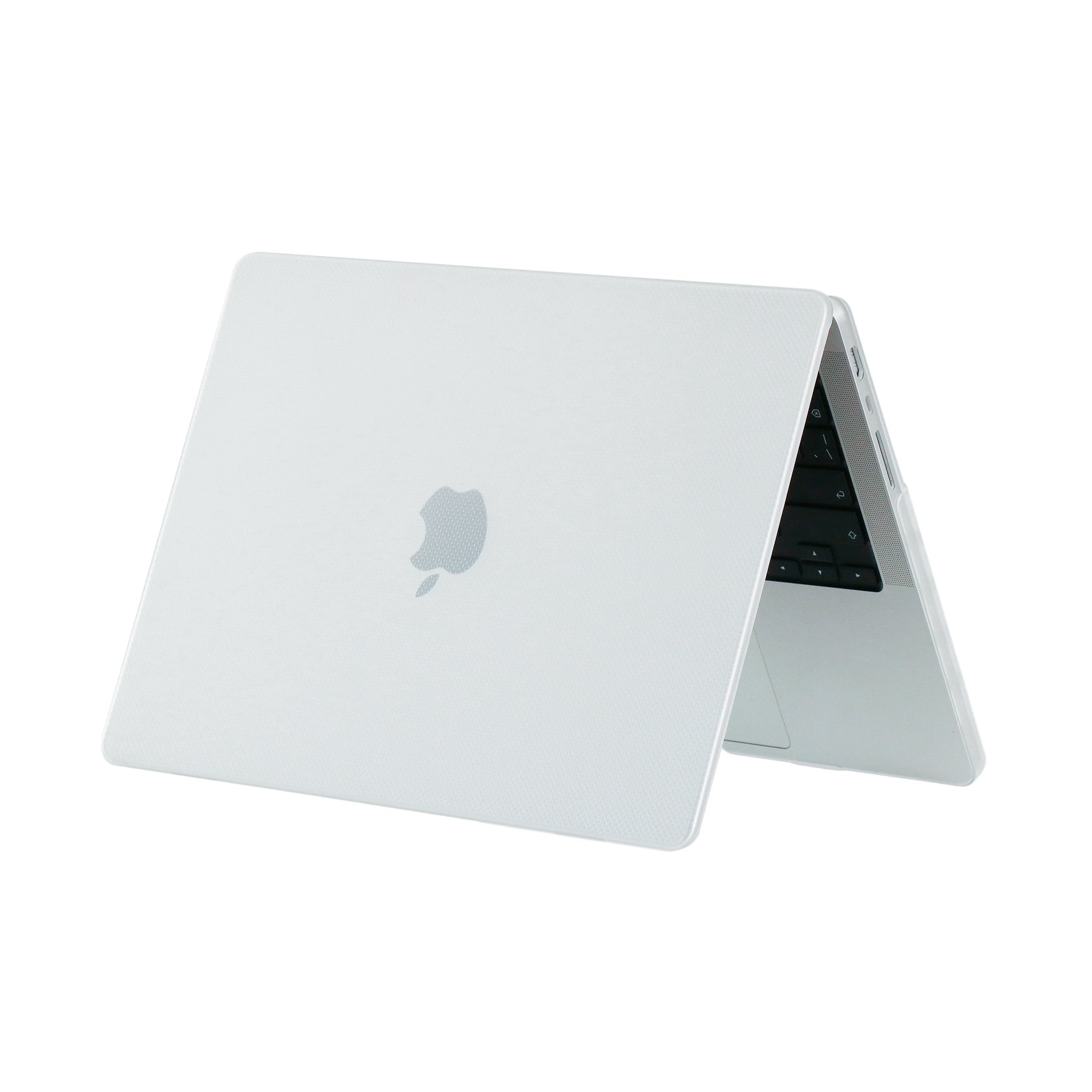 For MacBook Pro 14 inch (2021) A2442 Anti-Fingerprint Dot Texture Hard Laptop Cover Hardshell Case - White