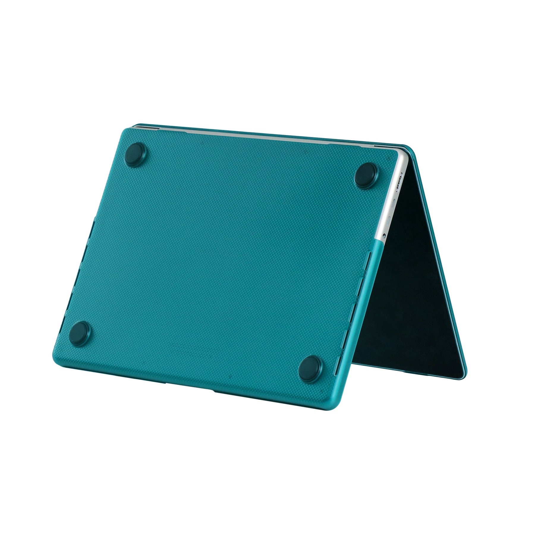 For MacBook Pro 16 inch (2021) A2485 Anti-Fingerprint Dot Texture Hard Laptop Cover Scratch-Resistant Hardshell Case with Foot Pad - Light Green
