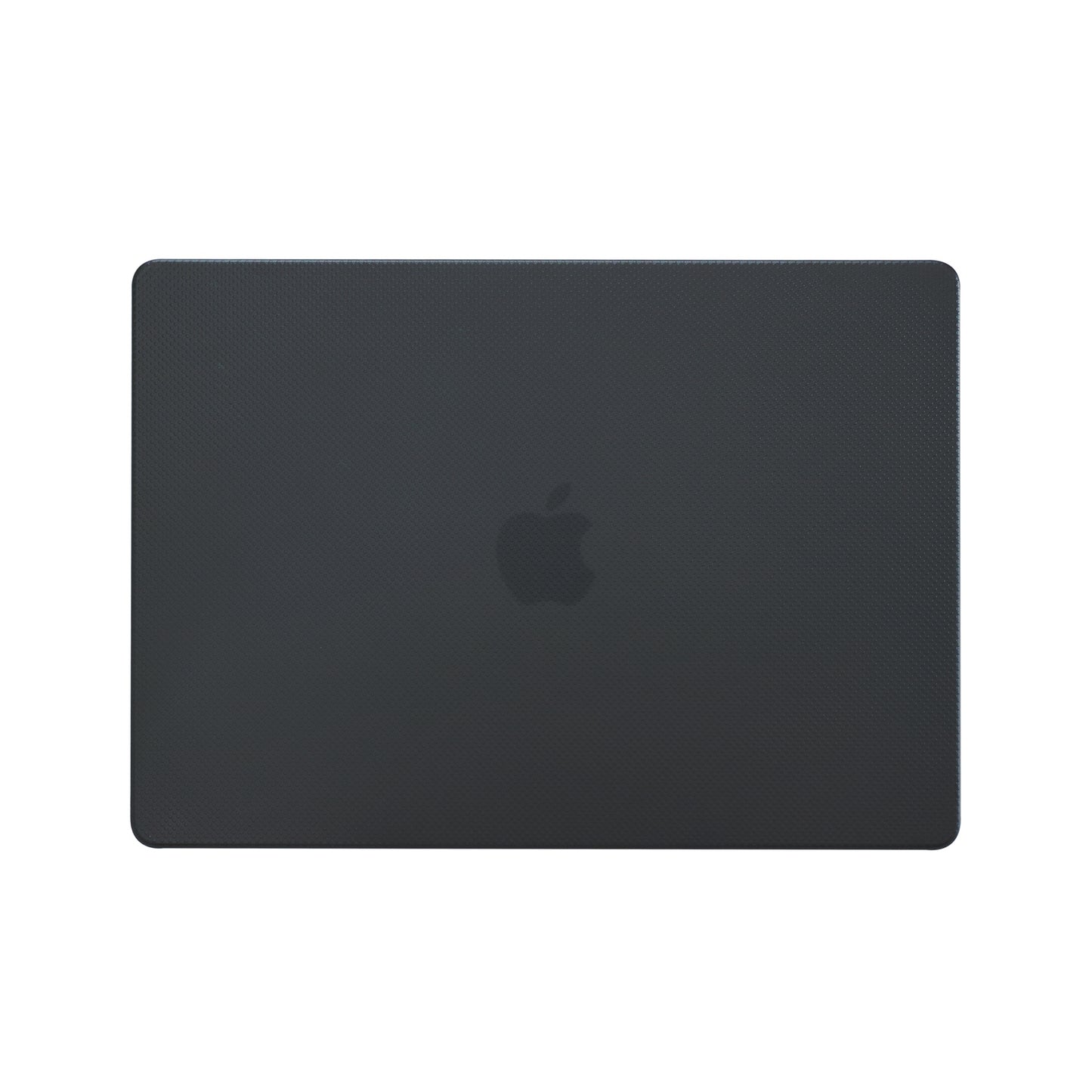 For MacBook Air 13 inch A1932/A2179/A2337 Anti-Fingerprint Dot Texture Hard Laptop Cover Shock-Absorbent Anti-Fall Hardshell Case - Black