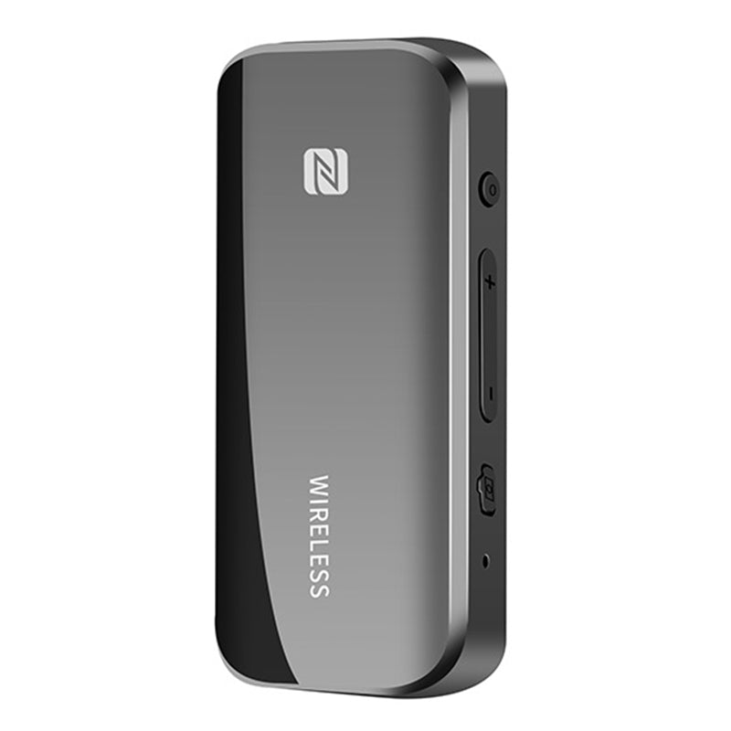 T40 Bluetooth 5.0 Receiver Push Back Clip Wireless Receiving and Transmitting 2-in-1 Car Adapter for Audio Listening to Music Hands-free Calling