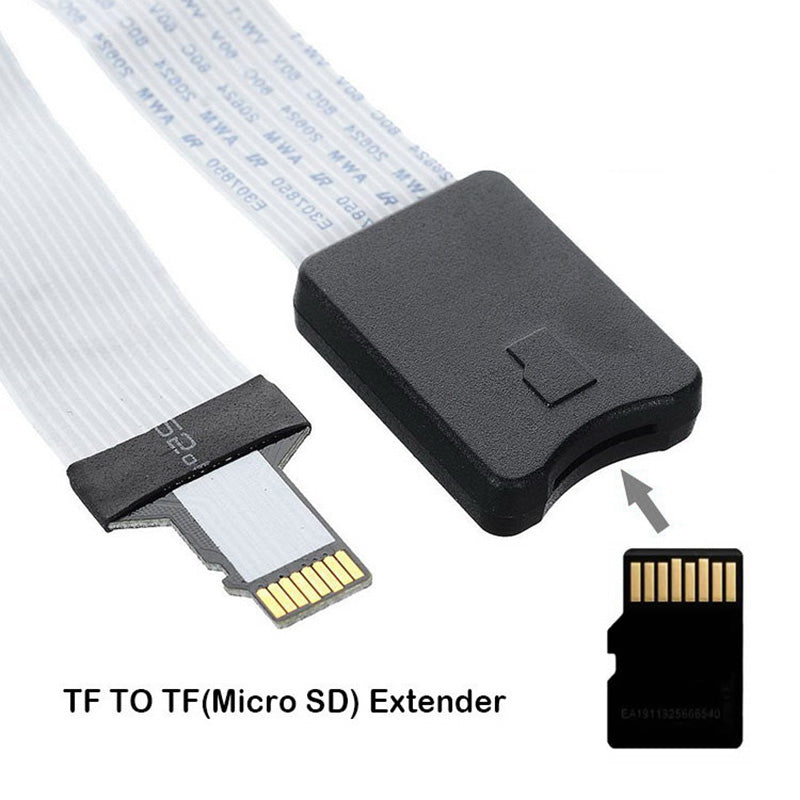 EP-019 25cm TF Memory Card Kit Male to TF Female Adapter Soft Flat FPC Cable Extender