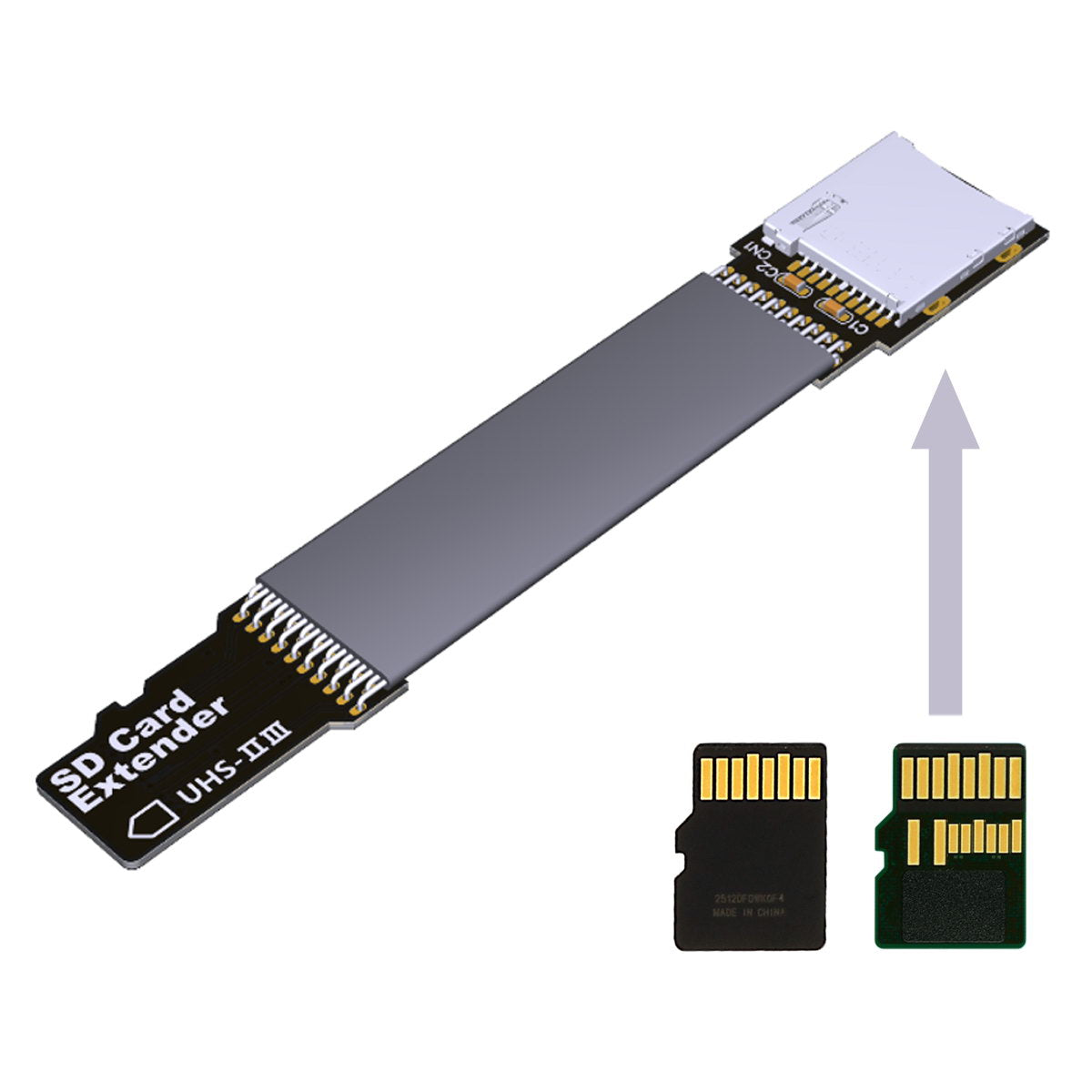 EP-012-B33SF UHS-III TF SD Card Male to TF Card Female Extension Cable Adapter