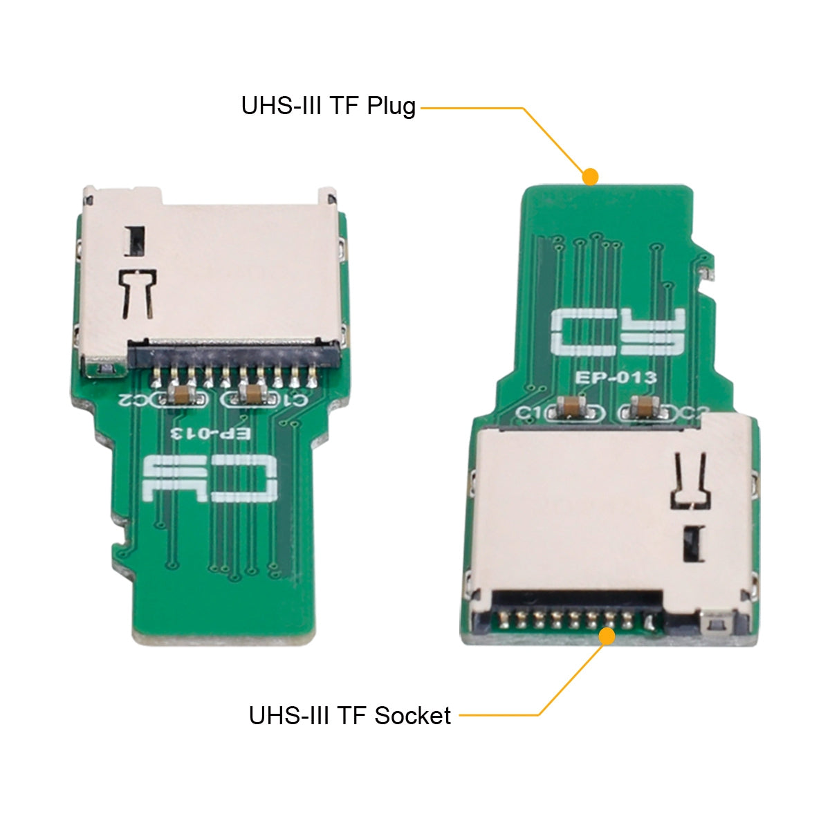 EP-013 TF Card Male to TF Female Adapter PCBA SD/SDHC/SDXC UHS-III Full Speed Extender Connector