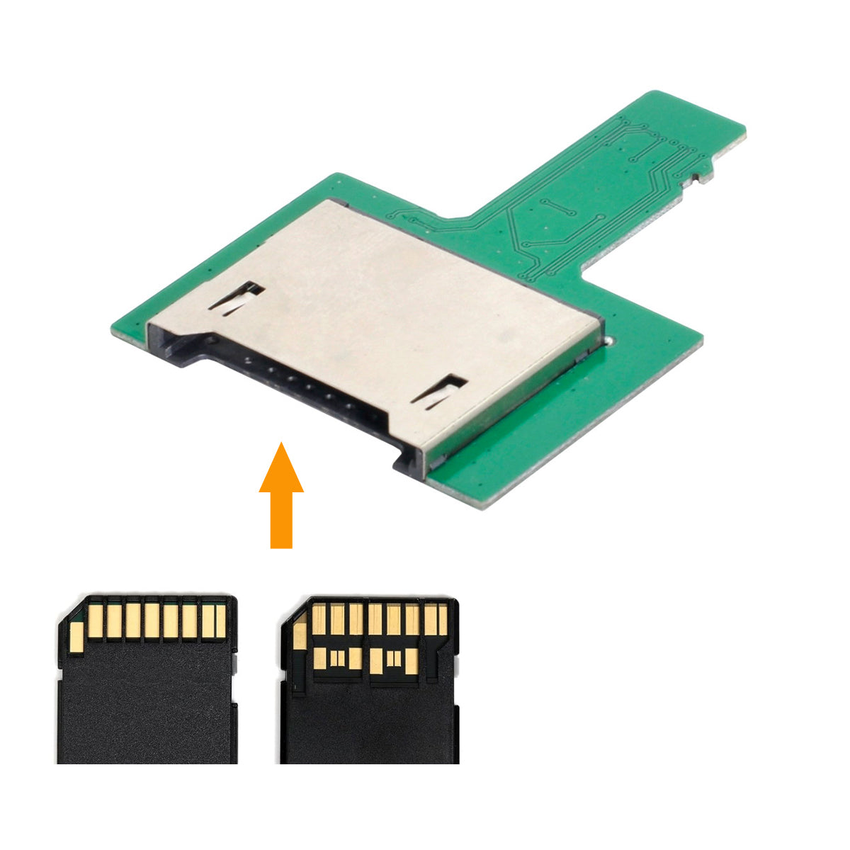 EP-016 TF Male to Female Adapter Extender PCBA SD/SDHC/SDXC UHS-III Connector for GPS, ROCK Pi 4 raspberry Pi SCM Development Board