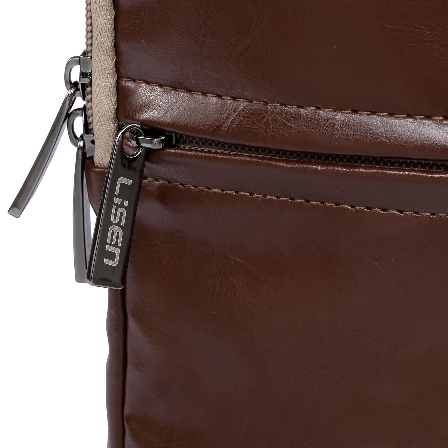 Uniqkart 11.6 Inch Laptop Bag Business Style PU Leather Laptop Sleeve Case with Handle Strap - Brown