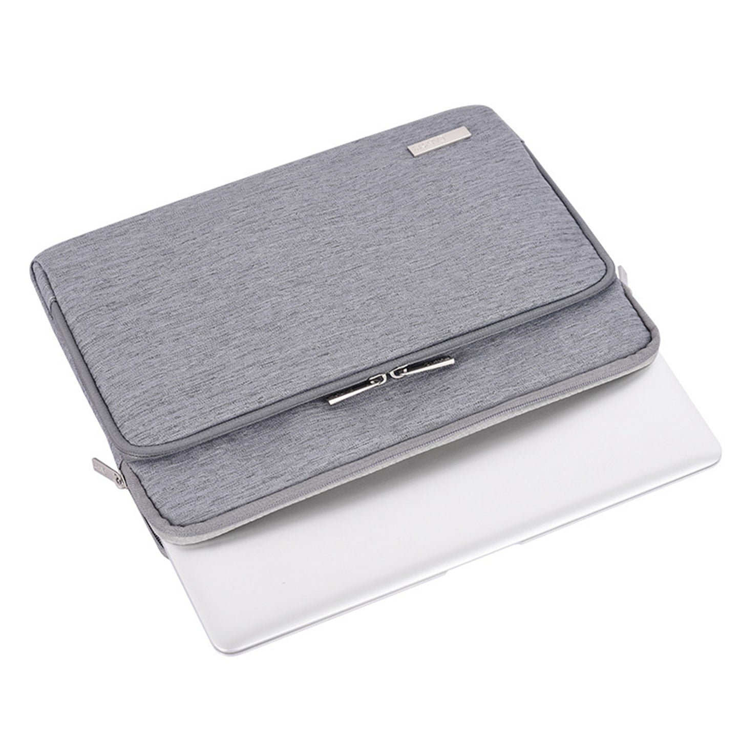 Canvasartian L28-21 Protective Sleeve for 14-inch Laptop Shockproof Zipper Notebook Carrying Bag - Blue