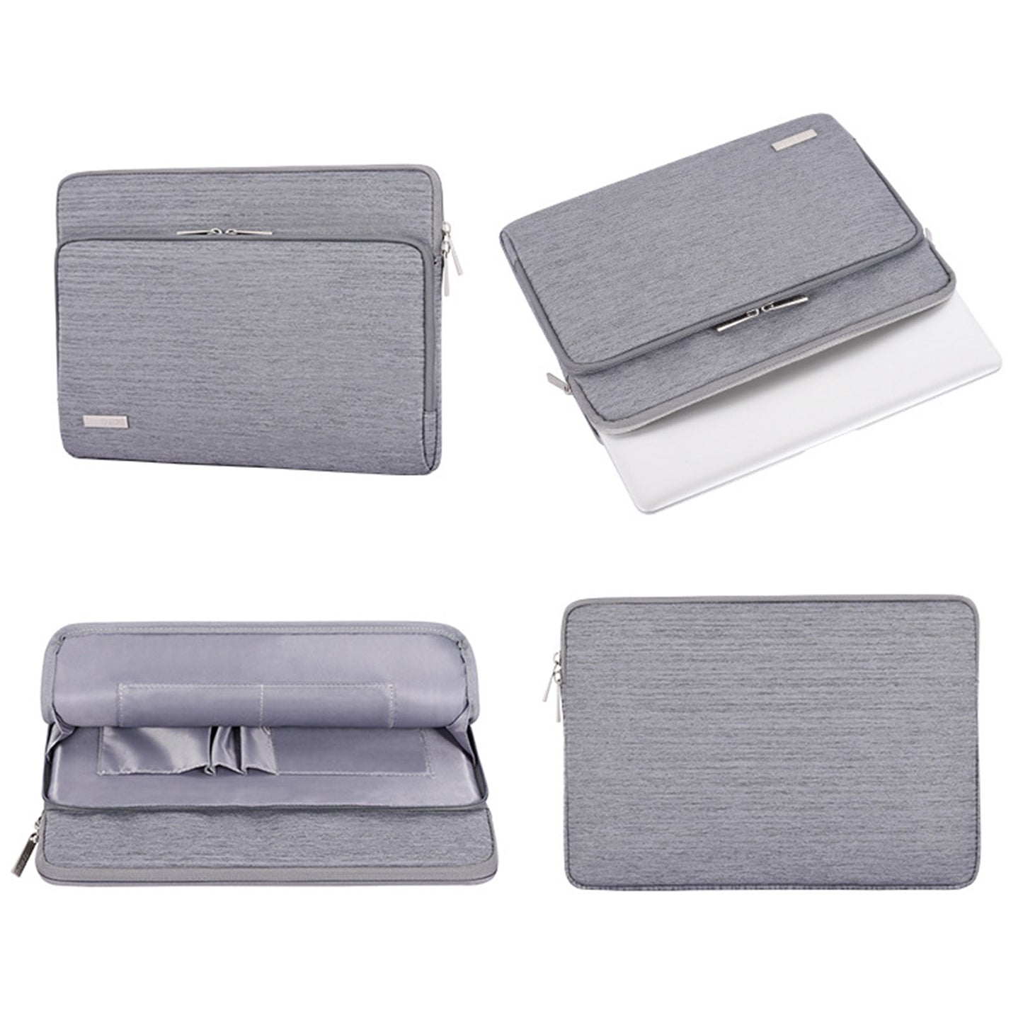 Canvasartian L28-21 Protective Sleeve for 14-inch Laptop Shockproof Zipper Notebook Carrying Bag - Blue