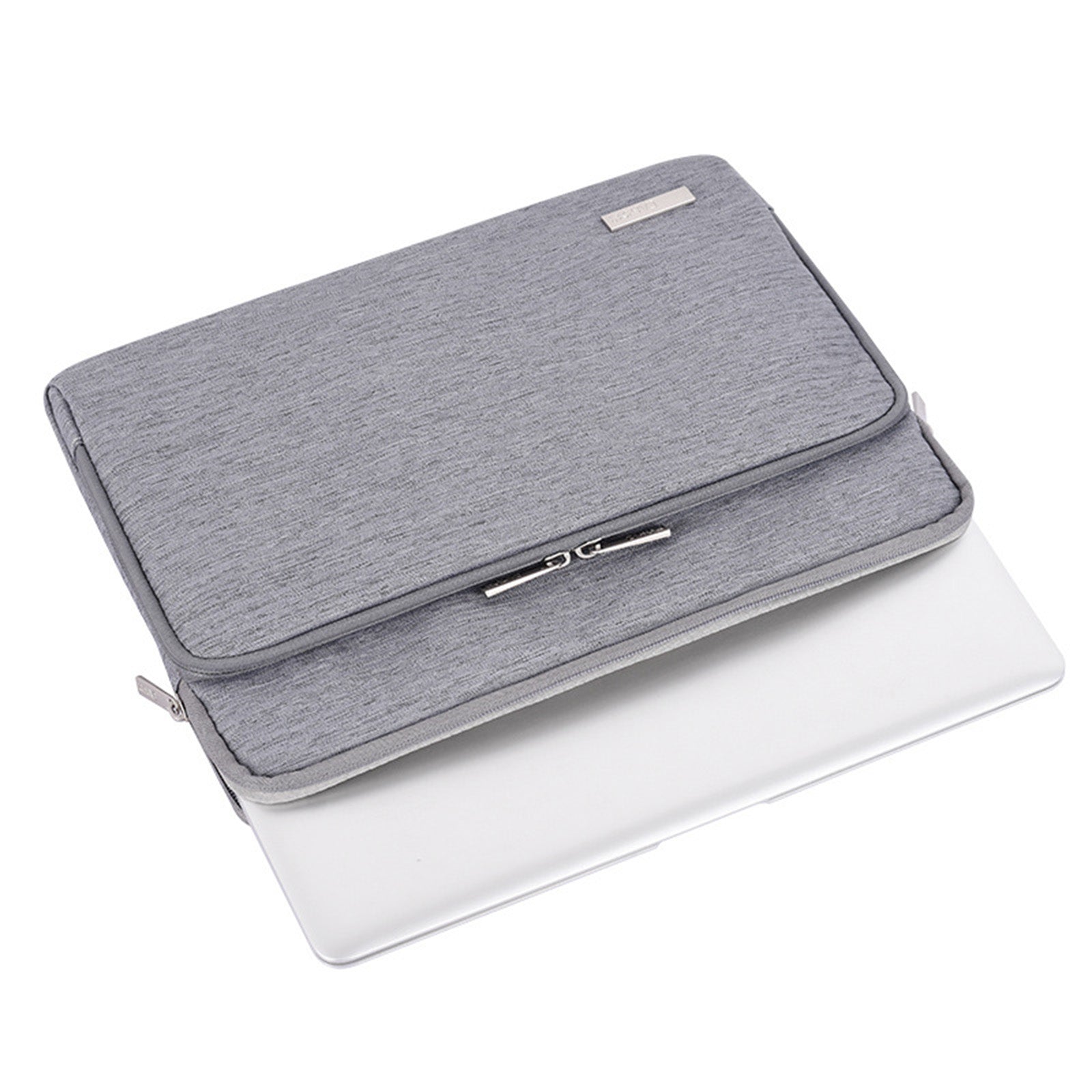 Canvasartisan L28-21 Protective Sleeve for 14-inch Laptop Shockproof Zipper Notebook Carrying Bag - Light Green