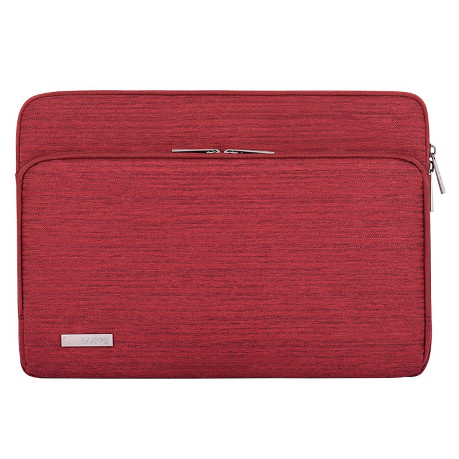 Canvasartian L28-21 Protective Sleeve for 14-inch Laptop Shockproof Zipper Notebook Carrying Bag - Red