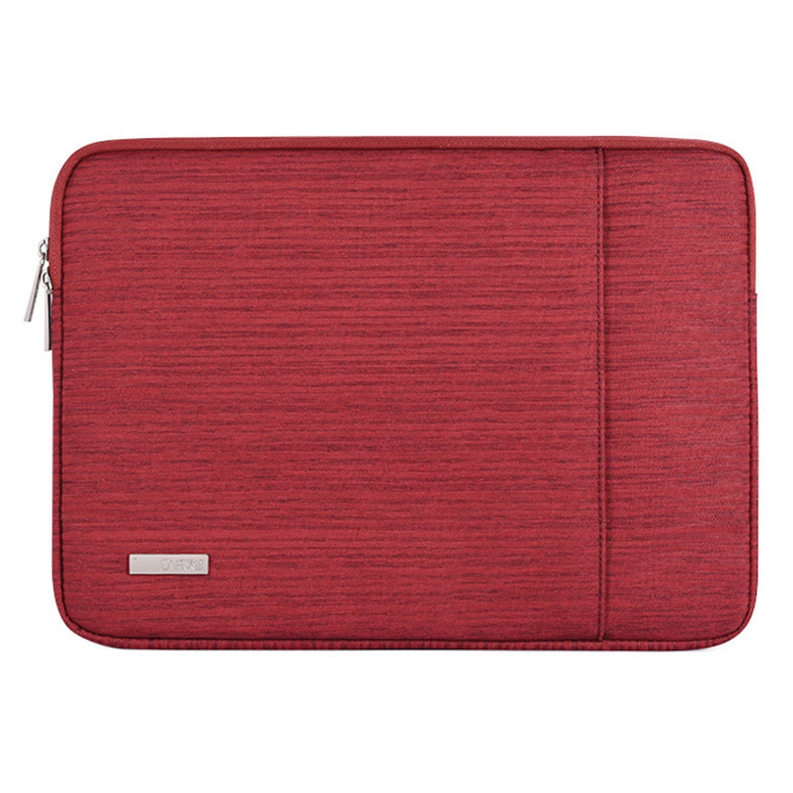 Canvasartisan L28-19 12-inch Laptop Protective Sleeve Business Style Notebook Carrying Bag (Horizontal Type) - Red