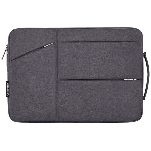 Canvasartisan L25-58 12-inch Laptop Protective Sleeve Business Style Notebook Carrying Bag - Dark Grey