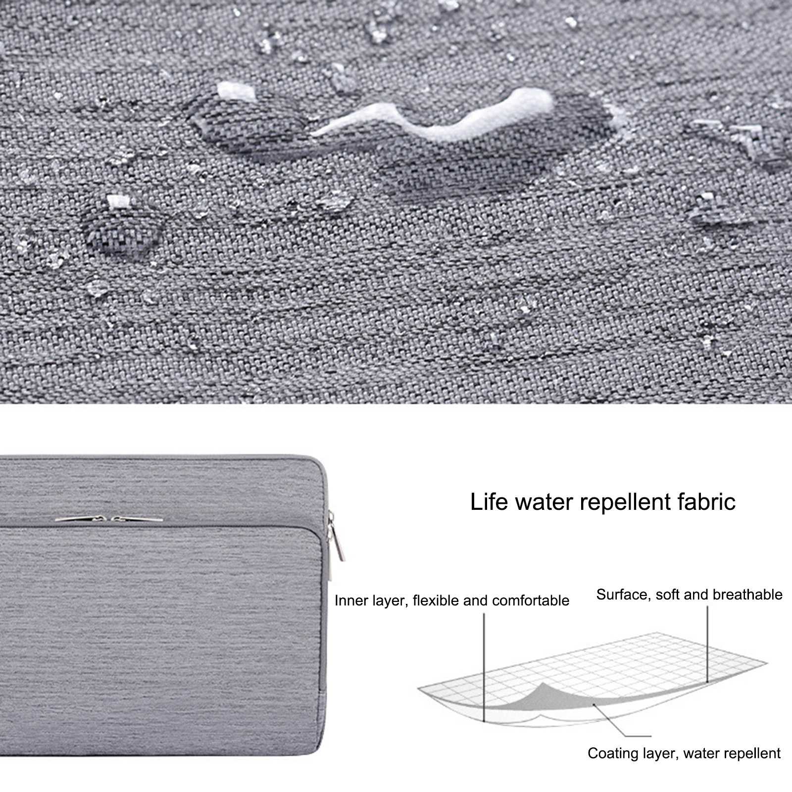 Canvasartisan L28-21 Business Style 12-inch Notebook Carrying Bag Waterproof Laptop Protective Sleeve - Light Green