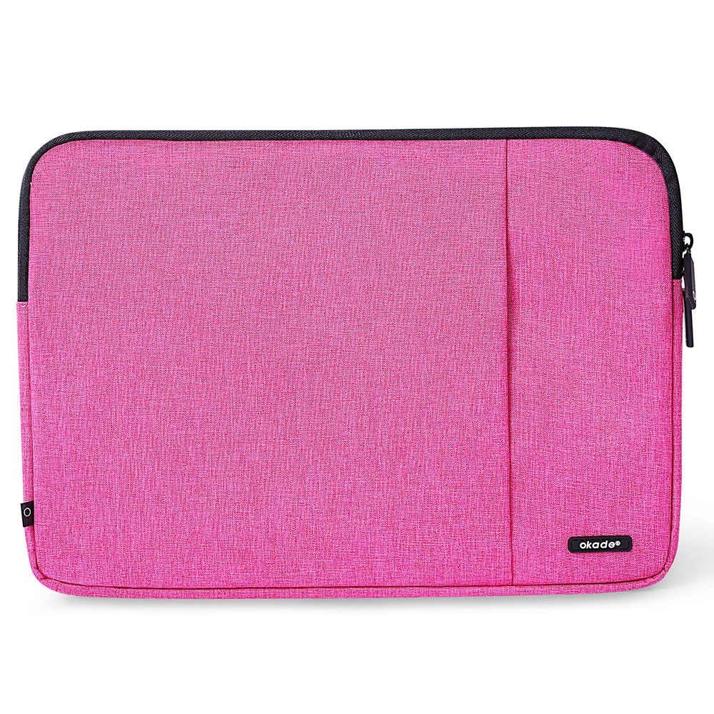 OKADE T40 15.6inch Laptop Tablet Protective Sleeve Business Style Notebook Carrying Bag - Rose