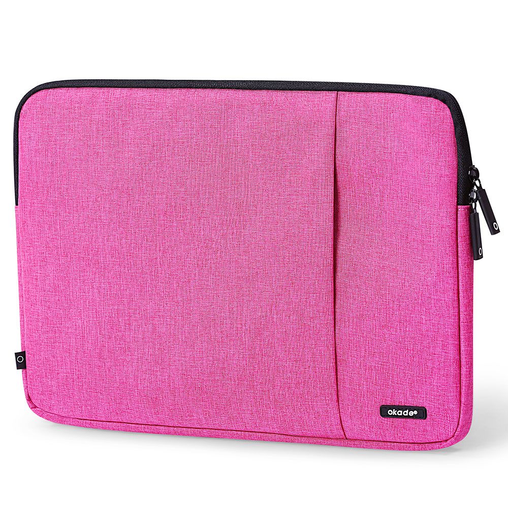 OKADE T40 13.3inch Notebook Computer Pouch Simple Style Laptop Tablet Protective Sleeve Case - Rose