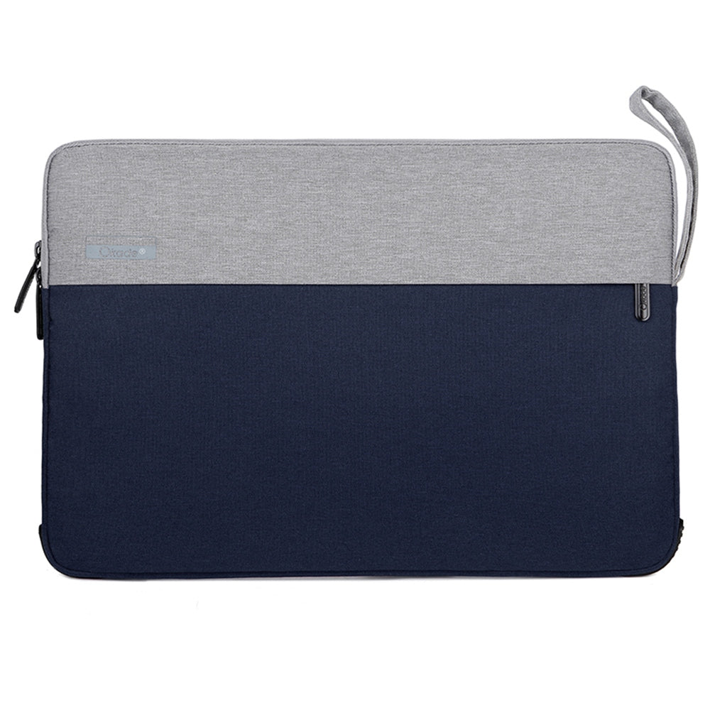 OKADE T53 15.4inch Bi-color Style Notebook Case Portable Waterproof Oxford Cloth Handbag Shockproof Laptop Carrying Bag - Dark Blue