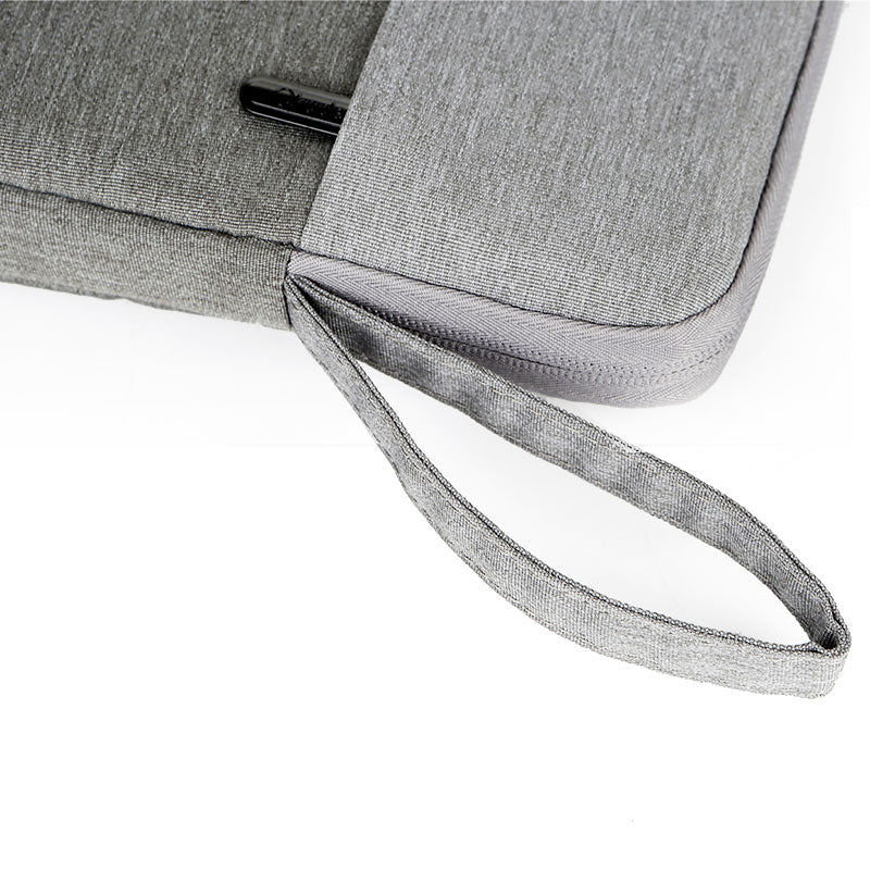 OKADE T53 13.3inch Laptop Sleeve Anti-scratch Oxford Cloth Handbag Shockproof Carrying Bag Bi-color Style Notebook Case - Light Grey